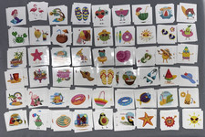 Summertime Temporary Tattoos for Kids 216 pc Set Avocado Sun Flamingo Beach Surf
