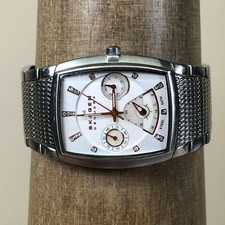 Rare Skagen Womens Tonneau Slim New Battery Bright Spring Strap Dress Watch Skagen Quartz Tonneau/Barrel Wristwatches for sale | eBay main image 3