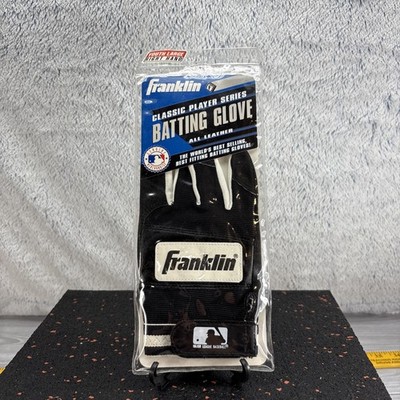 Gant De Baseball Franklin Player Classic Pour Batteur, Jeunesse Taille M, Main Droite, Noir Et Blanc, Neuf.