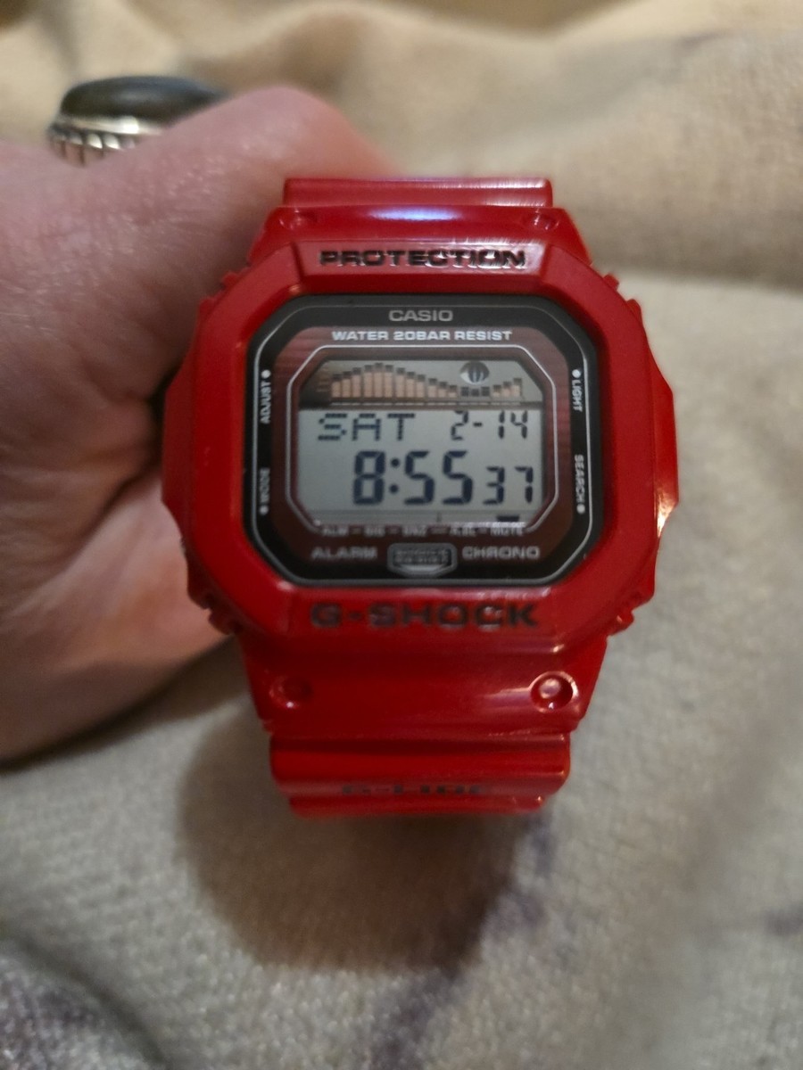 Casio G-Shock 3151 GLX-5600 G Lide Digital Watch, Red. Perfect