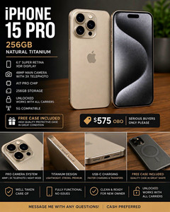 iphone 15 pro 256 gb natural titanium | eBay