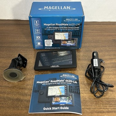 Magellan Roadmate 6620-LM GPS Navigator & Dash Camera Bundle