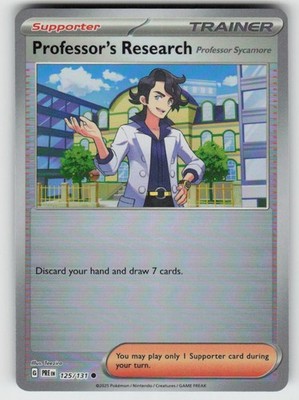 Holo Foil Professor's Research [Professor Sycamore] (Poke Ball Pattern) 125/131