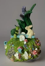 See Saw Vintage Music Box Holiday Easter Traditions, Plays Easter Parade Tune