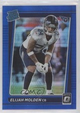 2021 Panini Donruss Optic Rated Rookie Blue Hyper Prizm Elijah Molden #300 7l6