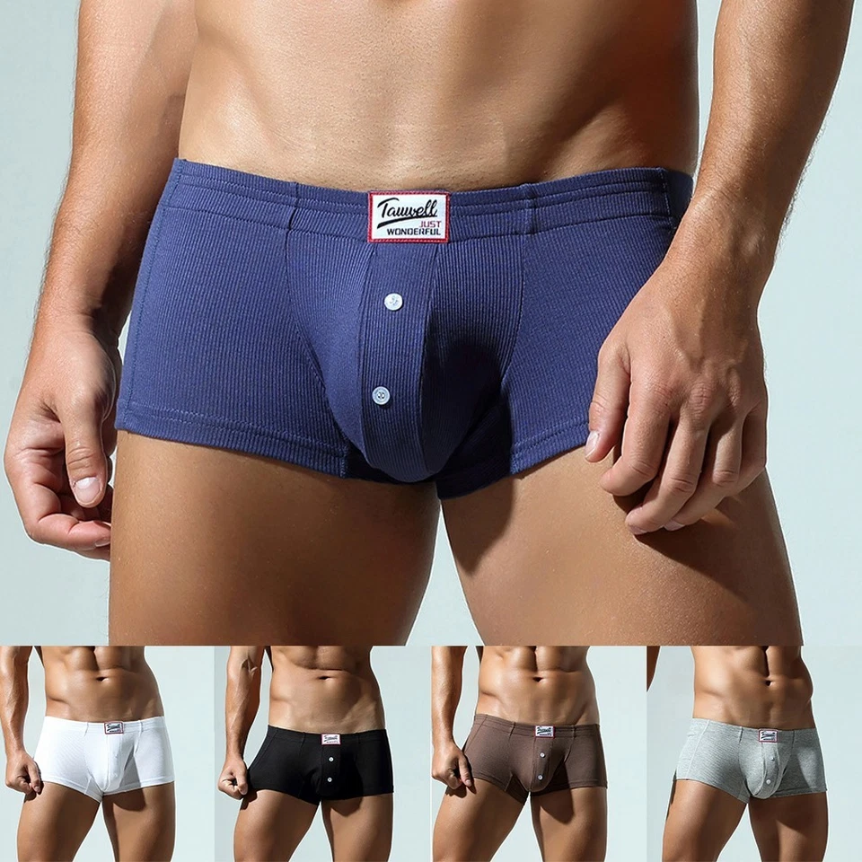 Mens Boxer Briefs Low Rise Underwear Bulge Pouch Trunks Shorts Underpants - Image 4 of 4