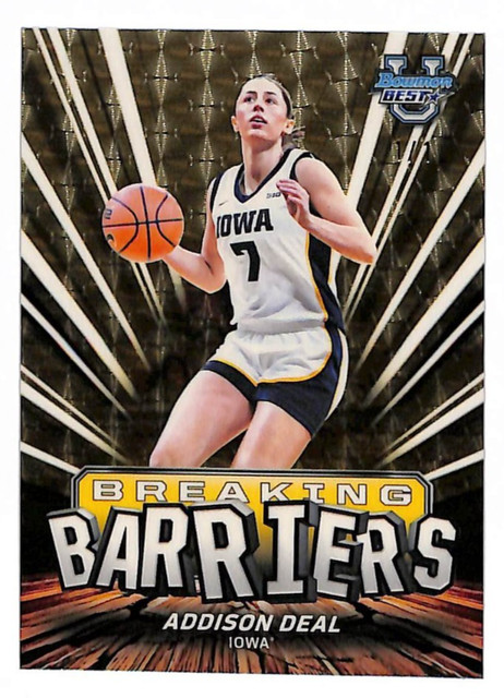 2026 BOWMAN BEST U ADDISON ADDIE DEAL SUPERFRACTOR ROOKIE BARRIERS #D 1/1