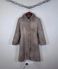 Vintage Sawyer Of Napa Women  s Shearling Sheepskin Coat Fur Fleece Lined 10US 