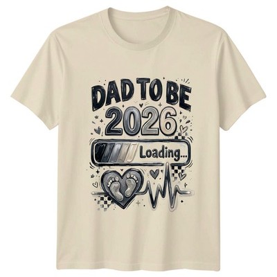 Dad To Be 2026 Loading Herren T-Shirt Neu Papa Vaterschaft Neu Papa Geschenk für Ihn
