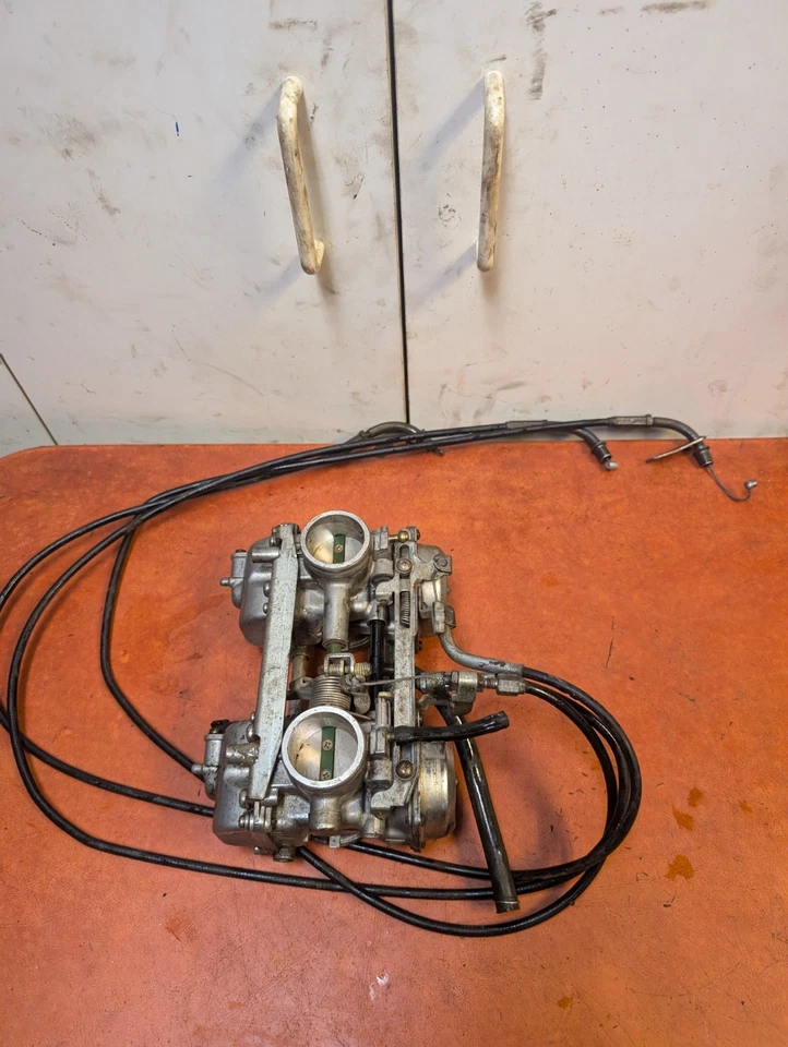 86 Kawasaki EN450 EN 450 454 LTD Carburetors Carbs - Image 4 of 4