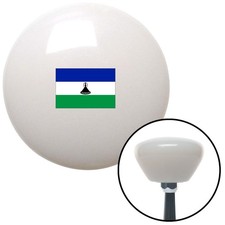 Lesotho White Retro Shift Knob W M16x1.5 Insert Shifter Auto Manual Custom