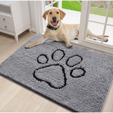Mac  Molly Microfiber Washable Non Slip Muddy Paws Dog Mat 35" by 27" NEW
