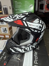 O'Neal 2 SRS Helmet Glitch Large, Black/White Open Box No Box Actual Pics