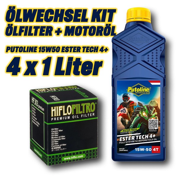 ÖLfilter MotoröL Kit 4L 15W50 Ester (FüR: Ducati Monster S I.E. 620 M4 02-06 )-image