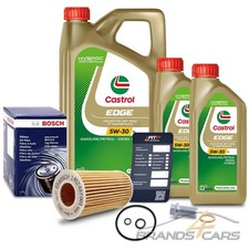 BOSCH ÖLFILTER+7L CASTROL EDGE 5W-30 LL FÜR MERCEDES W211 200 -270 CDI