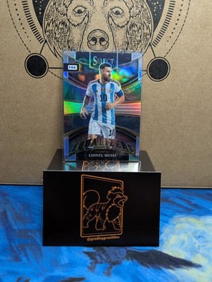 Lionel Messi Equalizers Silver Prizm #1 2022-23 Panini Select FIFA Soccer