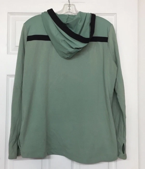 UNDERCOVER Giacca leggera con cappuccio e zip intera verde menta VS PINK Spell Out taglia M