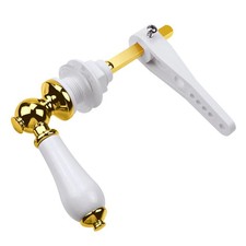 Fantasyon Universal Toilet Flush Handle - Brass Finish Replacement Gold 