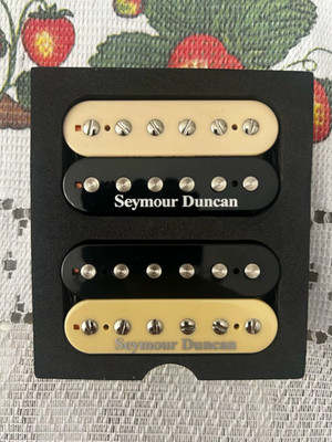 Seymour Duncan SH-1N & SH-4 Humbucker Pickup Set Zebra Neck & Bridge High Output