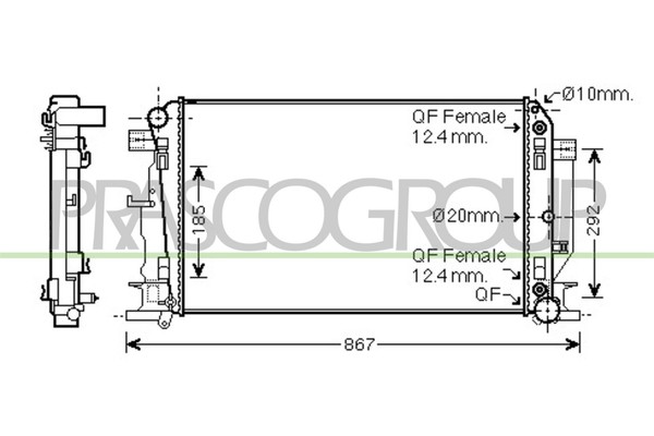 MotorküHler WasserküHlerfüR Mercedes-Benz Sprinter 35-T Kasten 316-image