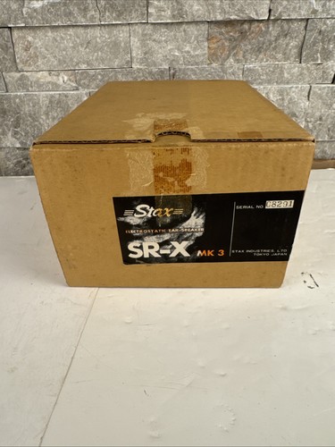 Stax Electronic Ear Speakers Headphones SR-X Mark-3 Exc New Open Box MINT