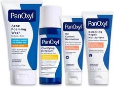 PanOxyl Complete Cleanse, Manage & Moisturize Bundle - Acne Foaming Wash... 