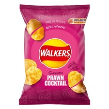 Walkers Prawn Cocktail Crisps Box 24 x 32.5g