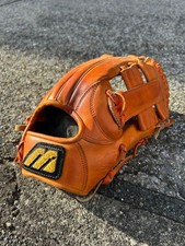 Mizuno Pro Big M Hardball Infield Glove Old Logo Orange