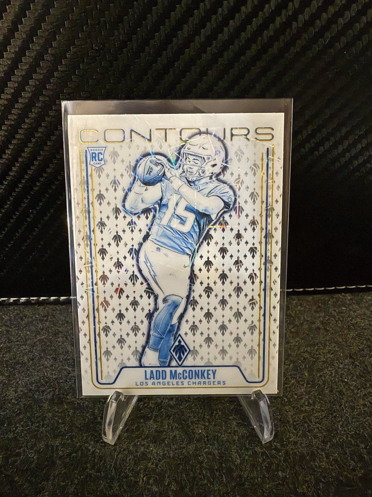 2024 Panini Phoenix - Contours Ladd McConkey #CON-LMY Lazer (RC)