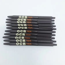 10 New OCB Virgin Cigarette Rolling Tobacco Papers Advertising Blue Ink Pens