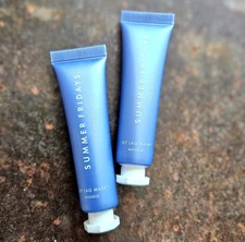 (2) Summer Fridays Travel Jet Lag Mask Hydrator .5 oz ea = 1 oz NWOB! 