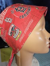 SAINT LOUIS CARDINALS HANDMADE SURGICAL SCRUB CAPS