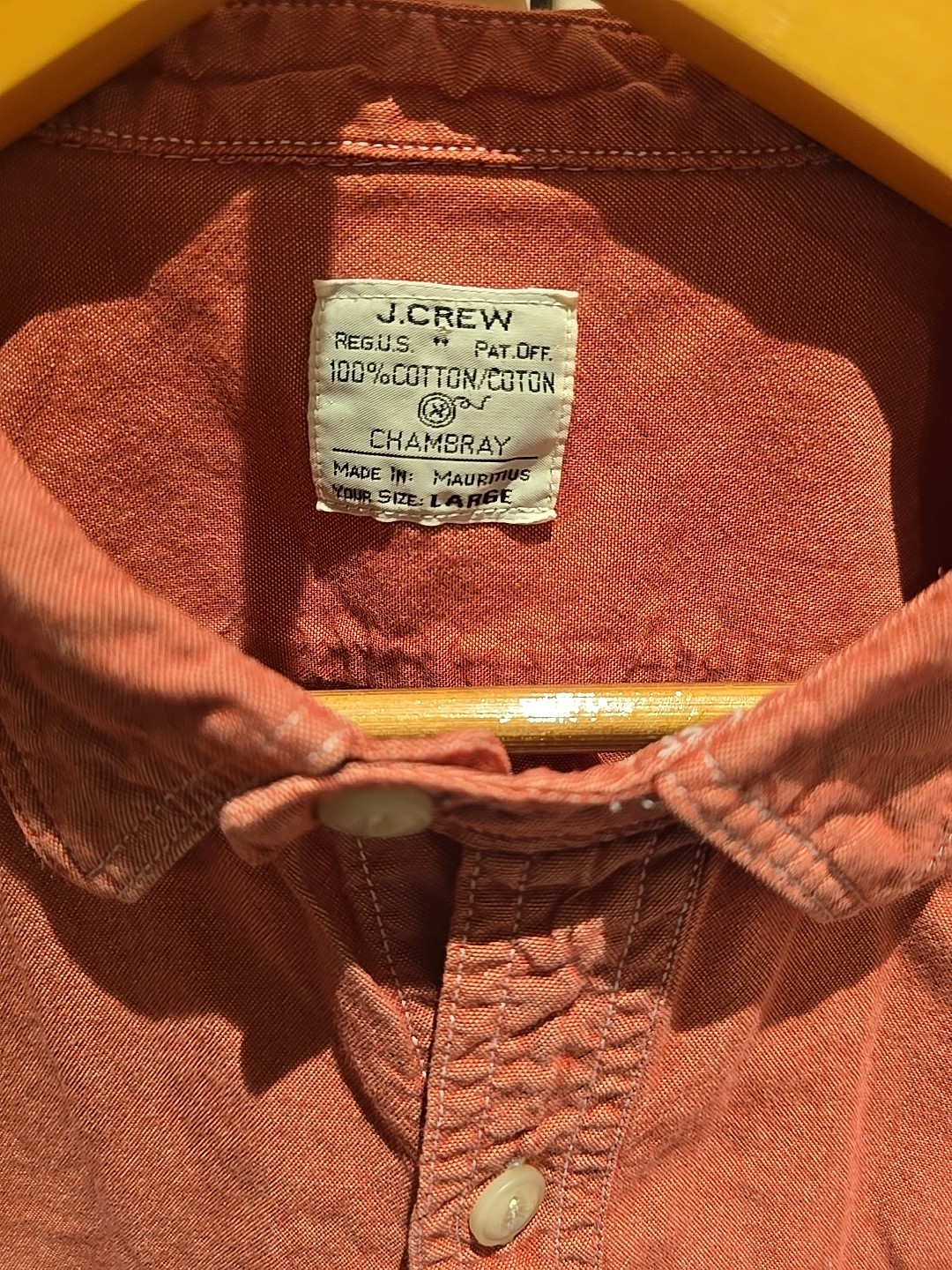 J Crew Chambray Button Down Two Front Pockets Shi… - image 3