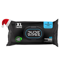 DUDE Wipes - Flushable Wipes Stocking Stuffers - 1 Pack, 48 Count - Unscented -