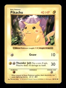 when does target get new pokemon cards Pikachu Base Set Shadowless Red Cheeks Error 58/102 BGS 9.5  TBC Games
