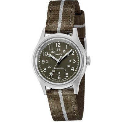 TIMEX TW2U69000 MK1 Mechanical Camper Green Dial Unisex Watch 36mm
