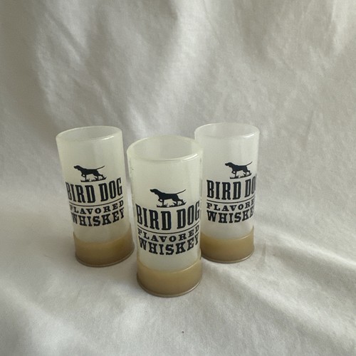Bird Dog Whiskey 12 Gauge Shotgun Shell Shot Glasses Collectors Item Set Of 3 - Picture 1 of 3