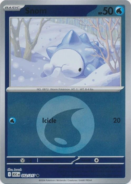 	Snom [Energy] #52- Pokemon Ascended Heroes - NM - FRENCH