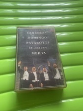 Carreras Domingo Pavarotti - In Concert MEHTA - Audio Cassette Tape Album - 1990
