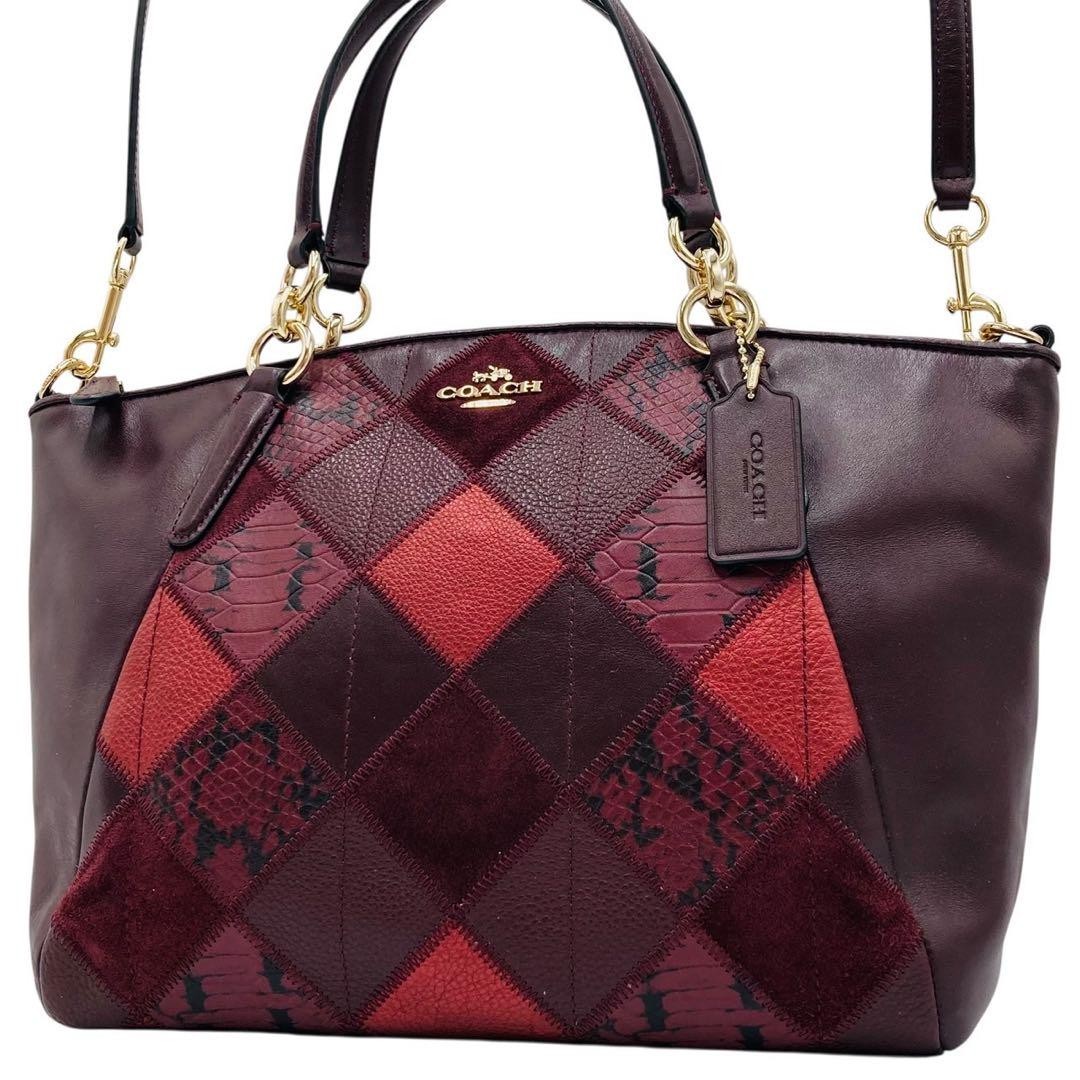 COACH Patchwork Leather Small Kelsey Satchel 2way… - image 3