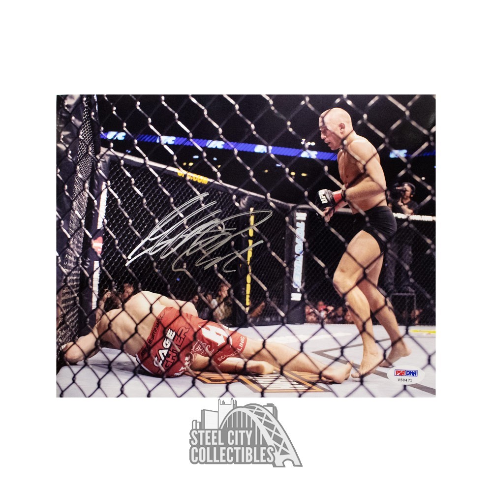 Georges St-Pierre Autographed 8x10 Photo - PSA/DNA COA (Horizontal)