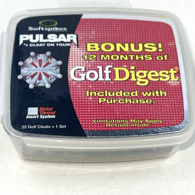 Pulsar Softspikes Q Fit Golf Cleats 22 Replacement Soft Spikes Metal Thread Tees