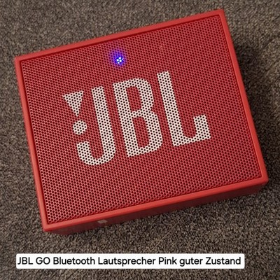 JBL GO Bluetooth Lautsprecher Rot Pink Tragbar Box Guter Zustand Kompakt