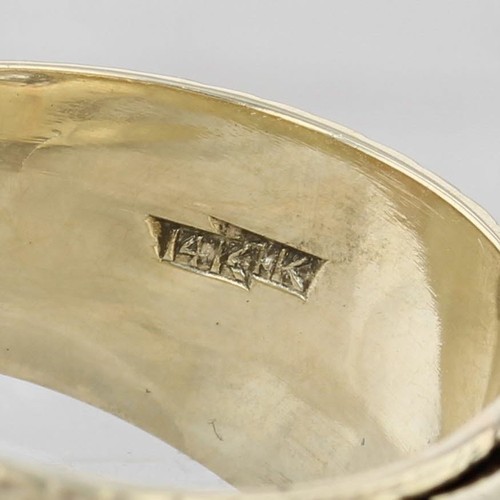 Antique Diamond Masonic Ring Knights Templar Royal Arch York Rite 14k Gold - Picture 6 of 9