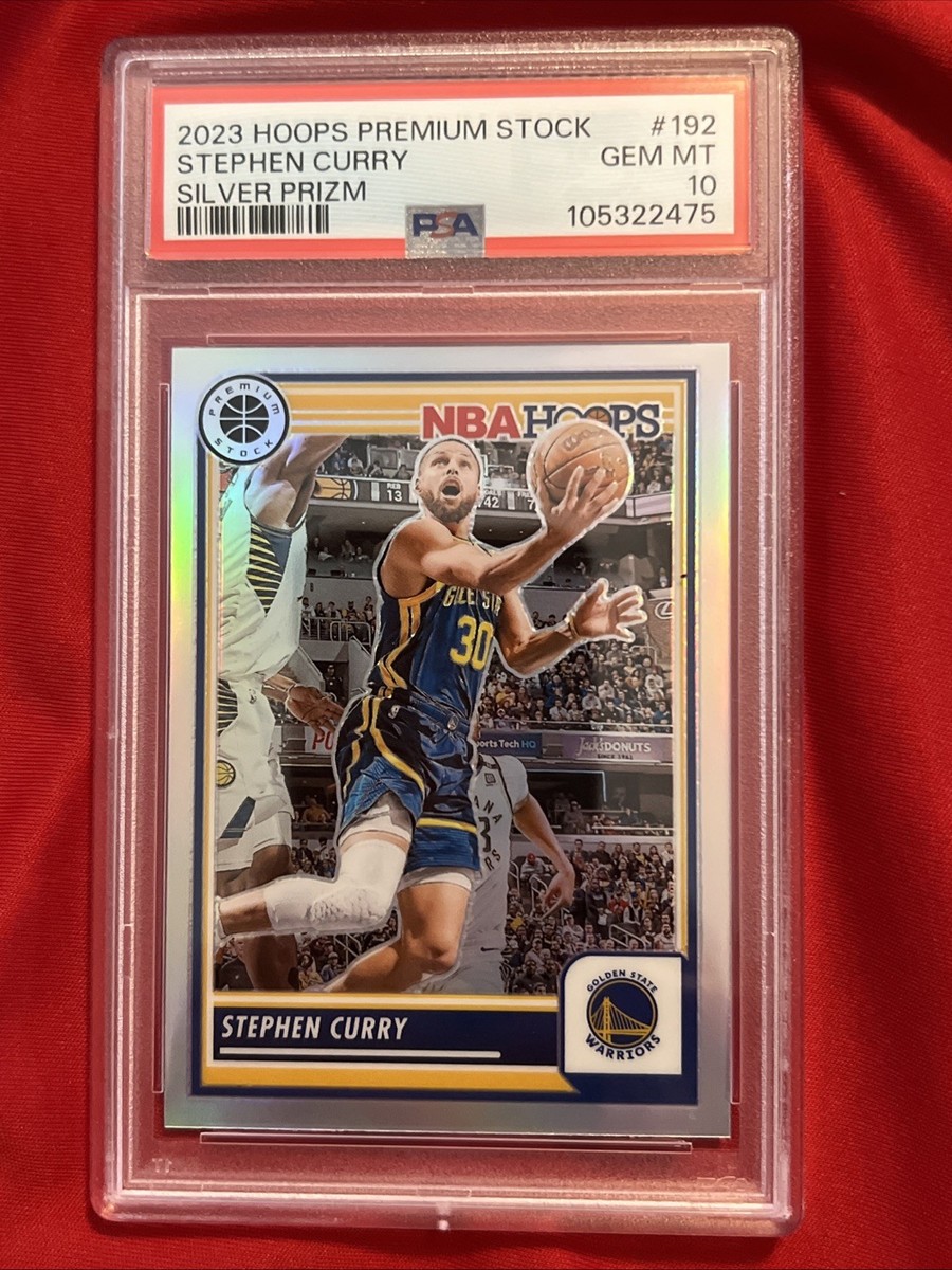 2023 Hoops Premium Stock Stephen Curry #192 Silver Prizm PSA 10