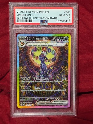 Pokemon 2025 Umbreon ex 161/131 SIR Prismatic Evolutions GEM