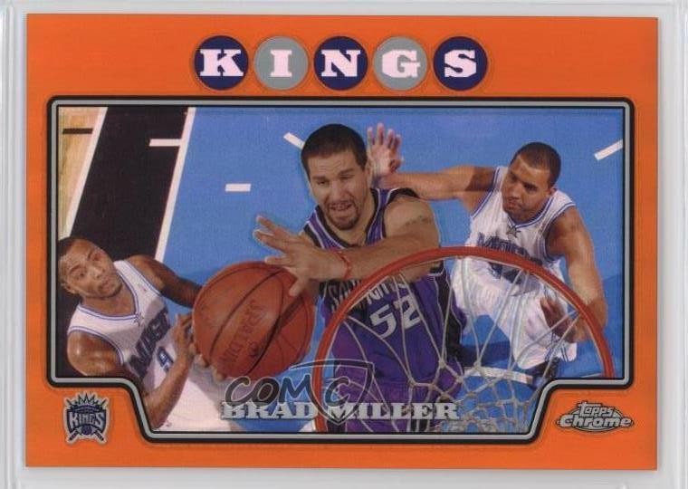 2008-09 Topps Chrome Orange Refractor 83/499 Brad Miller #35 d1m