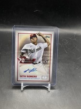 2021 Topps 70 Years of Baseball SETH ROMERO AUTO! Rookie RC Card