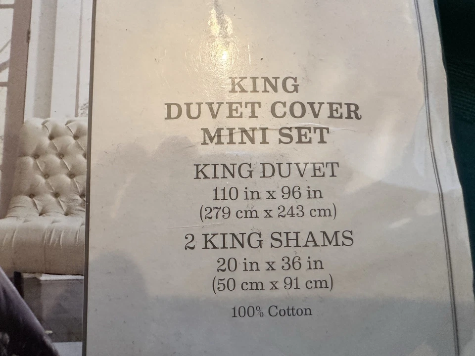 Мини-комплект пододеяльника Southern Living королевского размера и 2 наволочки с принтом Ashley - Изображение 2 из 4