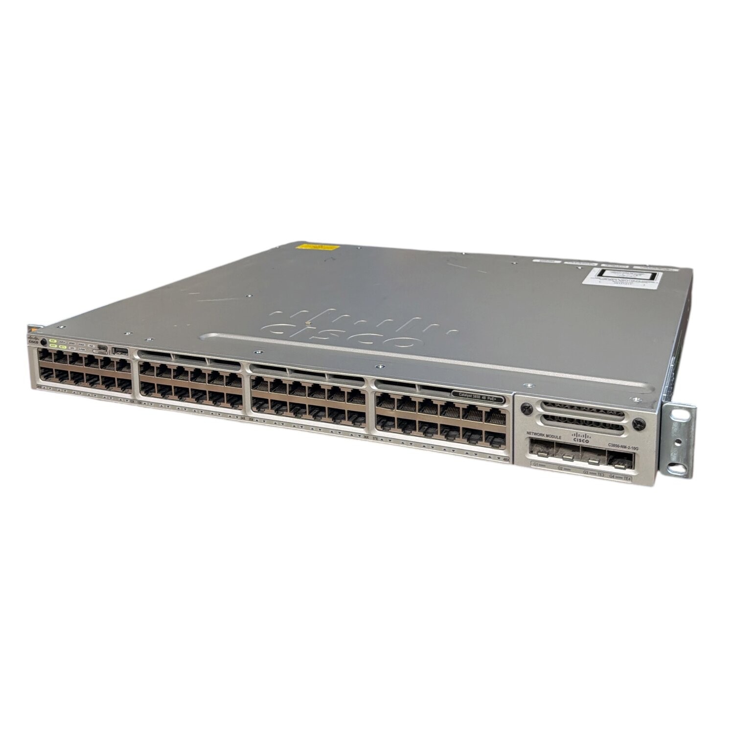 Cisco WS-C3850-48F-S switch gestito 48 porte POE+ 10 Gbit uplink C3850-NM-2-10G